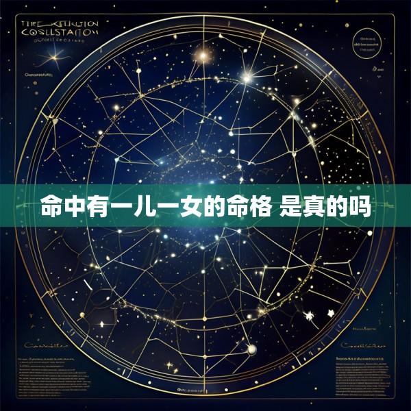命中有一儿一女的命格 是真的吗