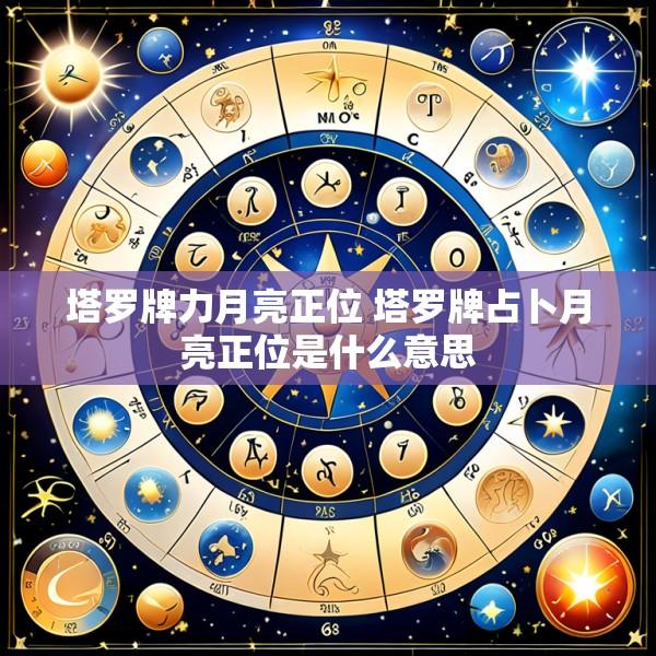 塔罗牌力月亮正位 塔罗牌占卜月亮正位是什么意思
