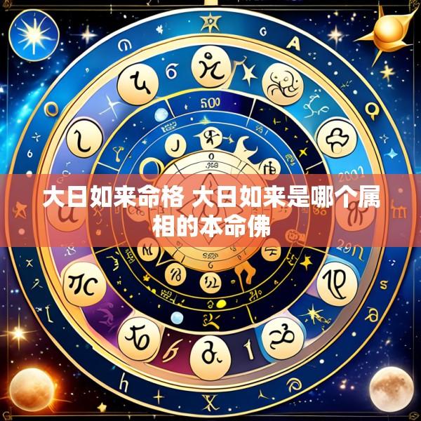 大日如来命格 大日如来是哪个属相的本命佛