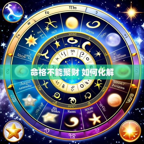 命格不能聚财 如何化解