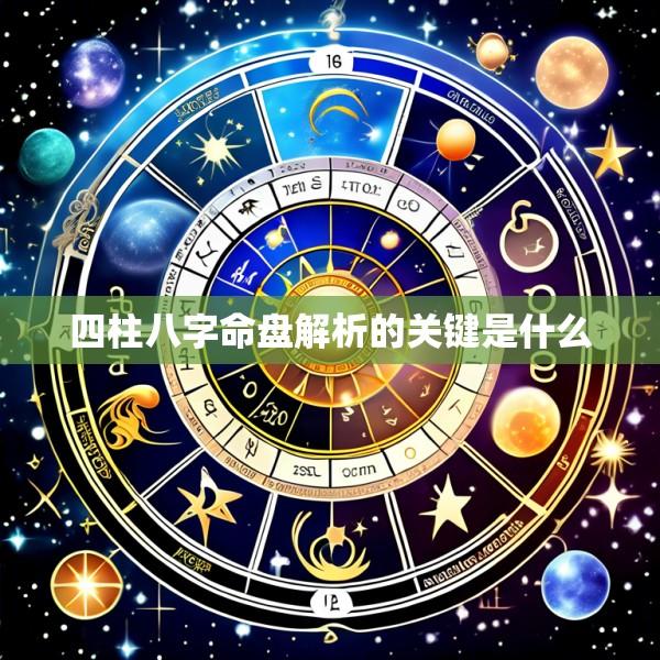 四柱八字命盘解析的关键是什么