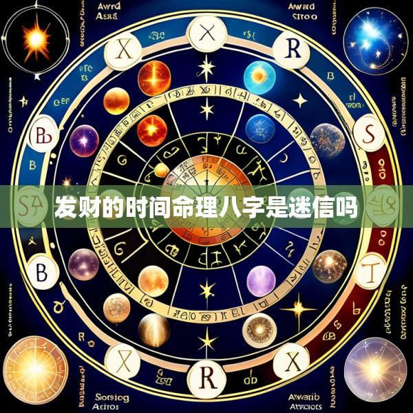 发财的时间命理八字是迷信吗