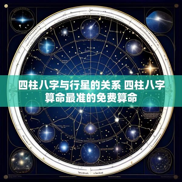 四柱八字与行星的关系 四柱八字算命最准的免费算命