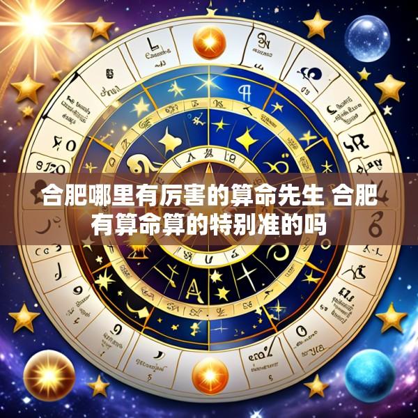 合肥哪里有厉害的算命先生 合肥有算命算的特别准的吗