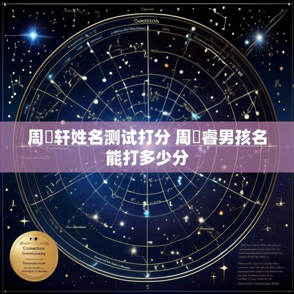 周璟轩姓名测试打分 周璟睿男孩名能打多少分
