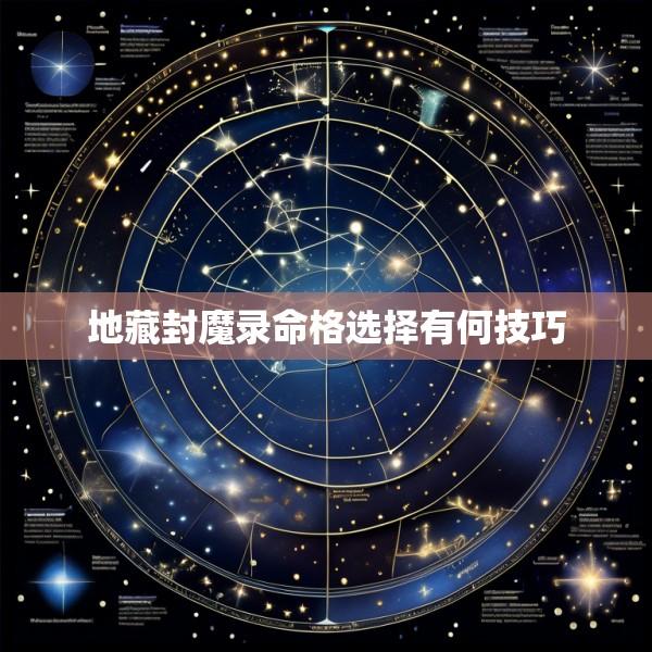 地藏封魔录命格选择有何技巧