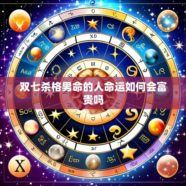 双七杀格男命的人命运如何会富贵吗