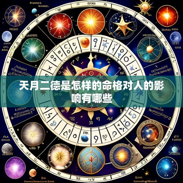 天月二德是怎样的命格对人的影响有哪些