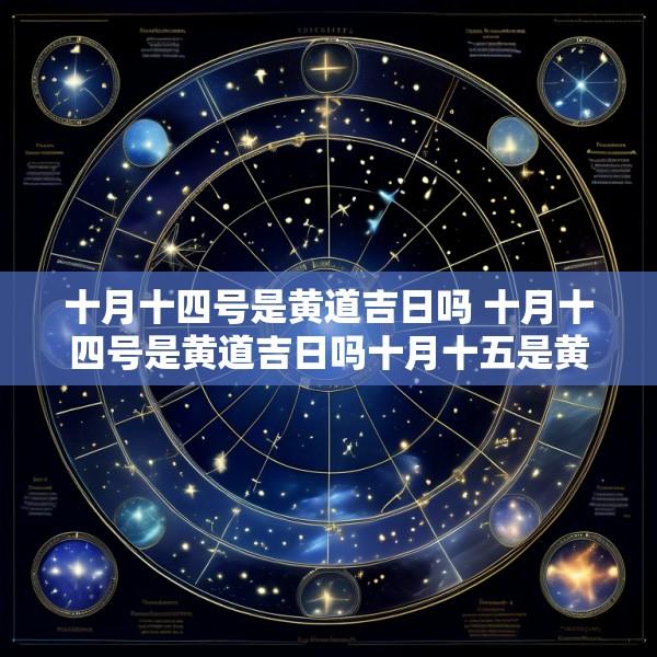 十月十四号是黄道吉日吗 十月十四号是黄道吉日吗十月十五是黄道吉日吗