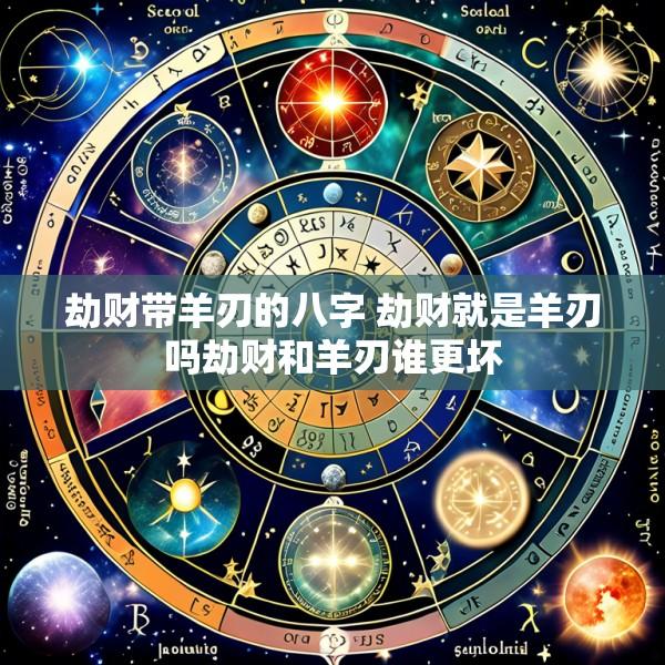 劫财带羊刃的八字 劫财就是羊刃吗劫财和羊刃谁更坏