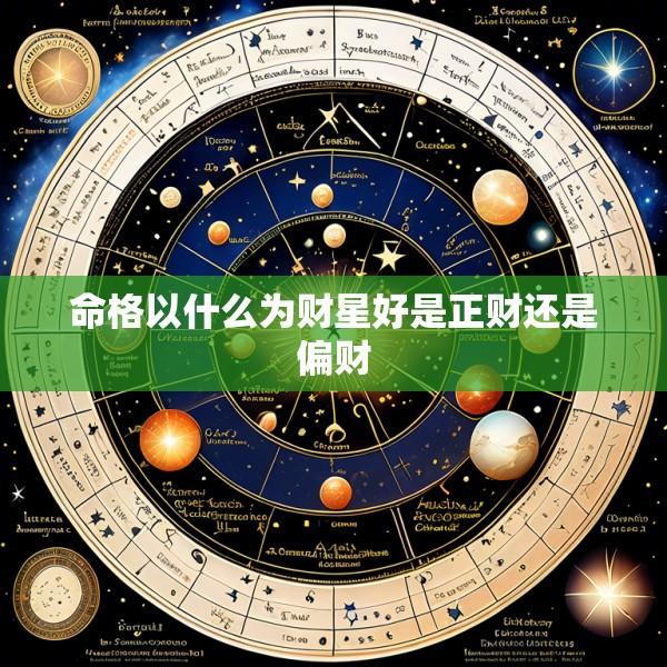 命格以什么为财星好是正财还是偏财