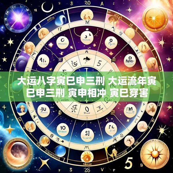 大运八字寅巳申三刑 大运流年寅巳申三刑 寅申相冲 寅巳穿害