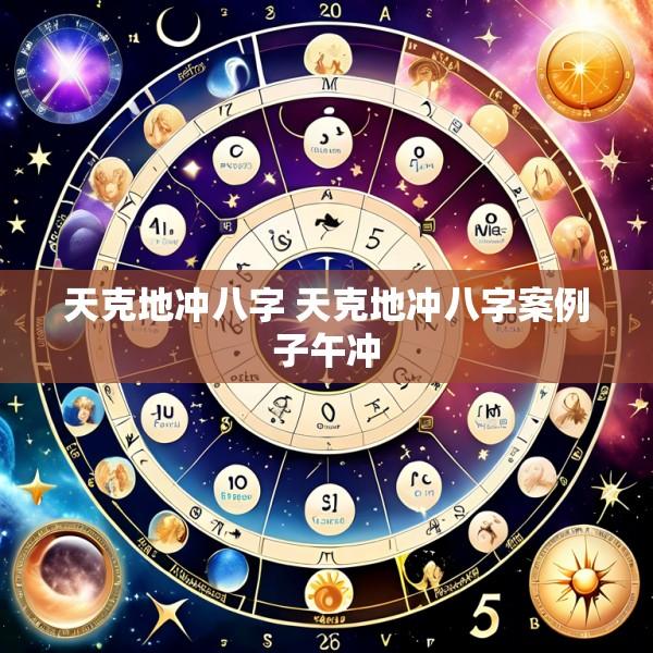 天克地冲八字 天克地冲八字案例子午冲