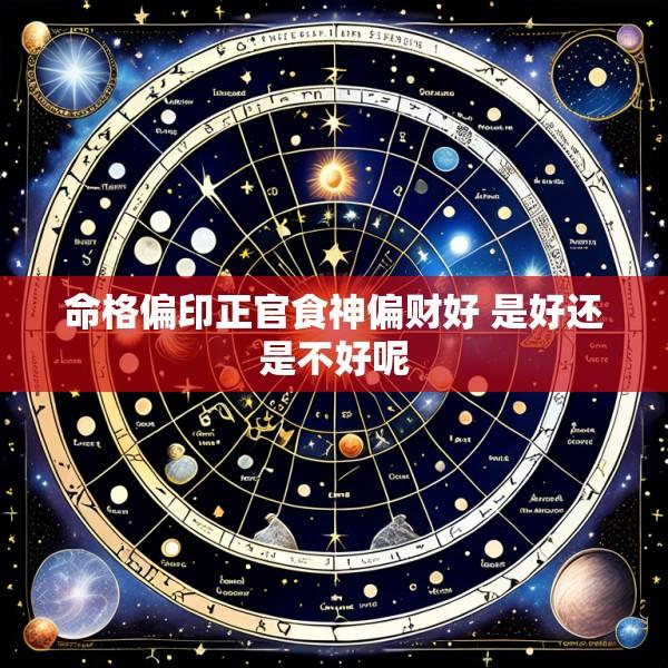 命格偏印正官食神偏财好 是好还是不好呢