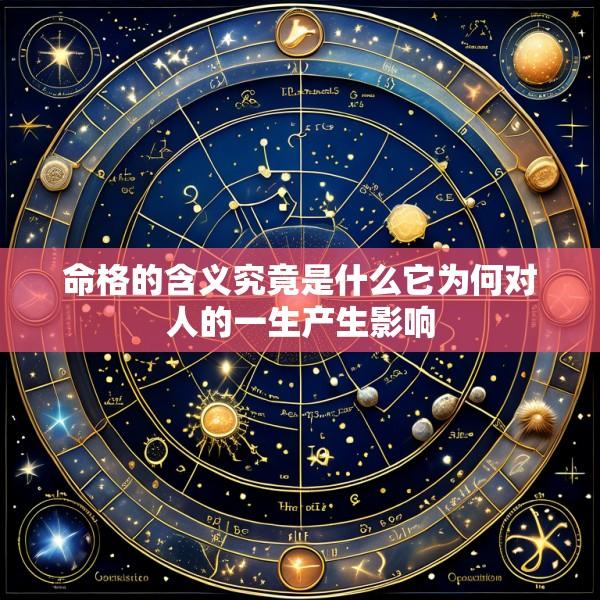 命格的含义究竟是什么它为何对人的一生产生影响