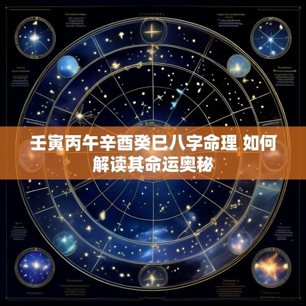 壬寅丙午辛酉癸巳八字命理 如何解读其命运奥秘
