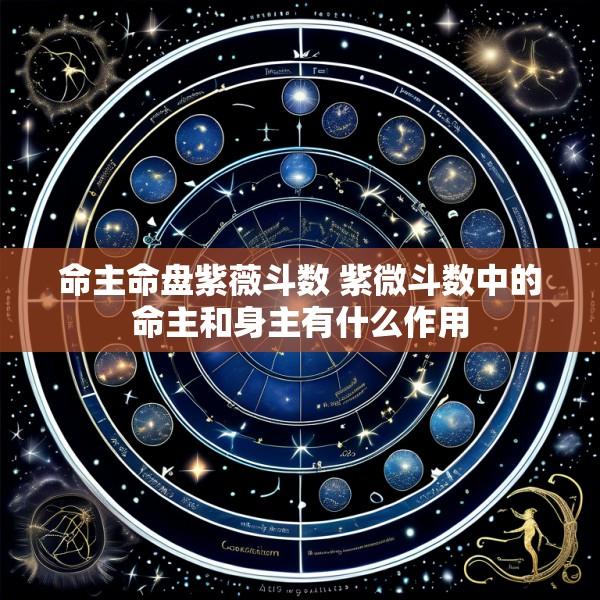 命主命盘紫薇斗数 紫微斗数中的命主和身主有什么作用