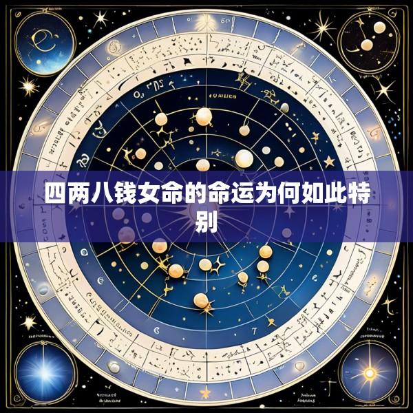四两八钱女命的命运为何如此特别