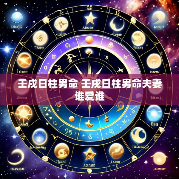壬戌日柱男命 壬戌日柱男命夫妻谁爱谁