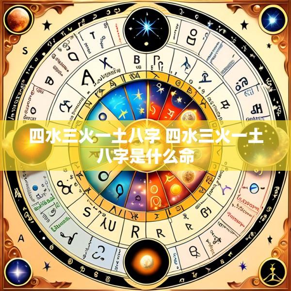 四水三火一土八字 四水三火一土八字是什么命