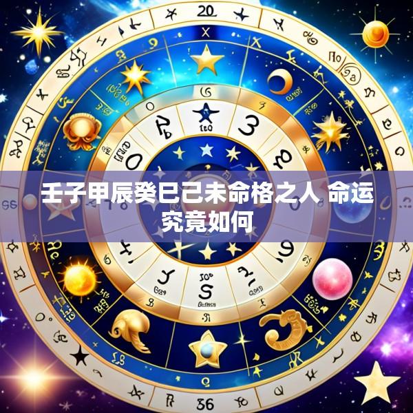 壬子甲辰癸巳己未命格之人 命运究竟如何