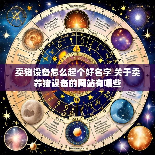 卖猪设备怎么起个好名字 关于卖养猪设备的网站有哪些