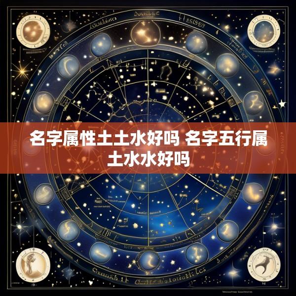 名字属性土土水好吗 名字五行属土水水好吗