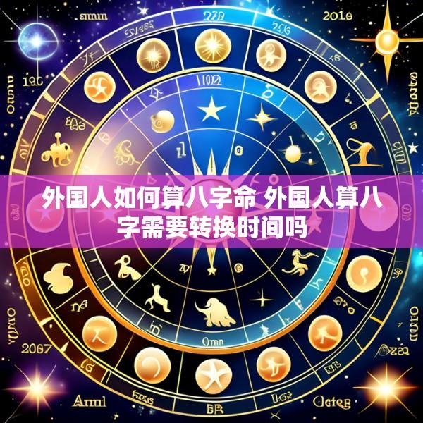 外国人如何算八字命 外国人算八字需要转换时间吗