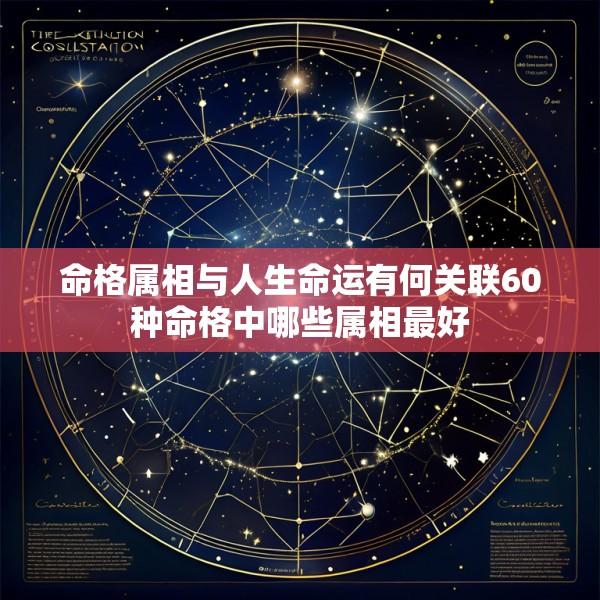 命格属相与人生命运有何关联60种命格中哪些属相最好
