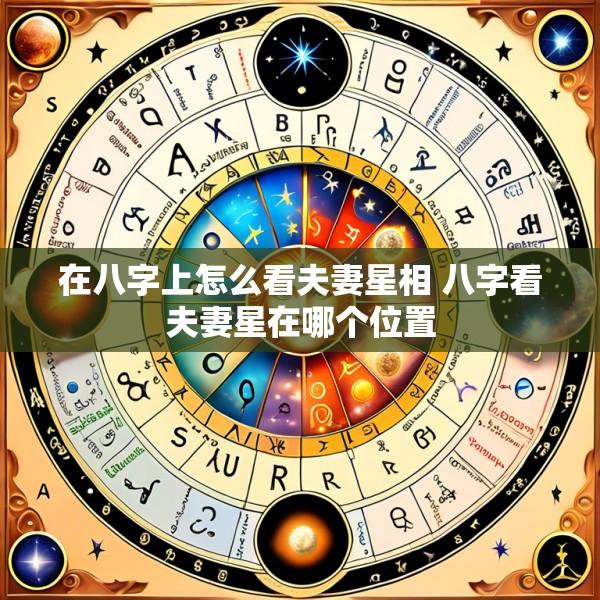 在八字上怎么看夫妻星相 八字看夫妻星在哪个位置