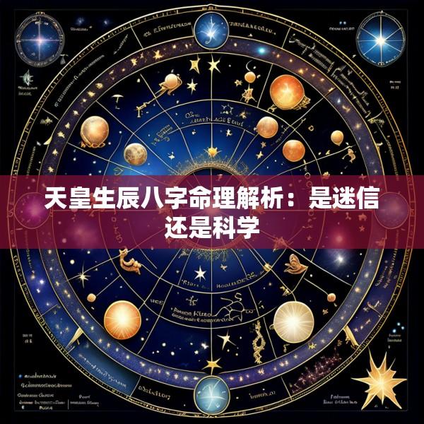 天皇生辰八字命理解析：是迷信还是科学