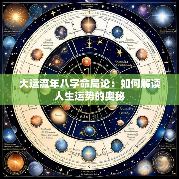 大运流年八字命局论：如何解读人生运势的奥秘