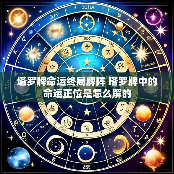 塔罗牌命运终局牌阵 塔罗牌中的命运正位是怎么解的