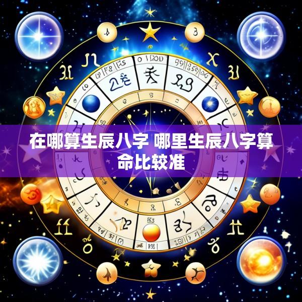 在哪算生辰八字 哪里生辰八字算命比较准