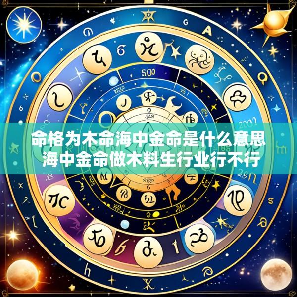 命格为木命海中金命是什么意思 海中金命做木料生行业行不行