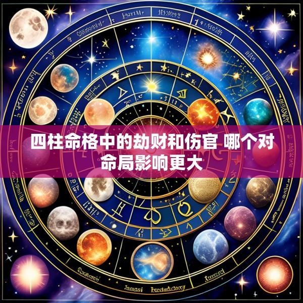 四柱命格中的劫财和伤官 哪个对命局影响更大