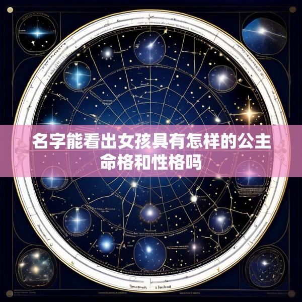 名字能看出女孩具有怎样的公主命格和性格吗