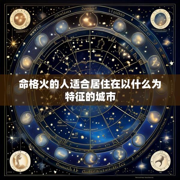 命格火的人适合居住在以什么为特征的城市