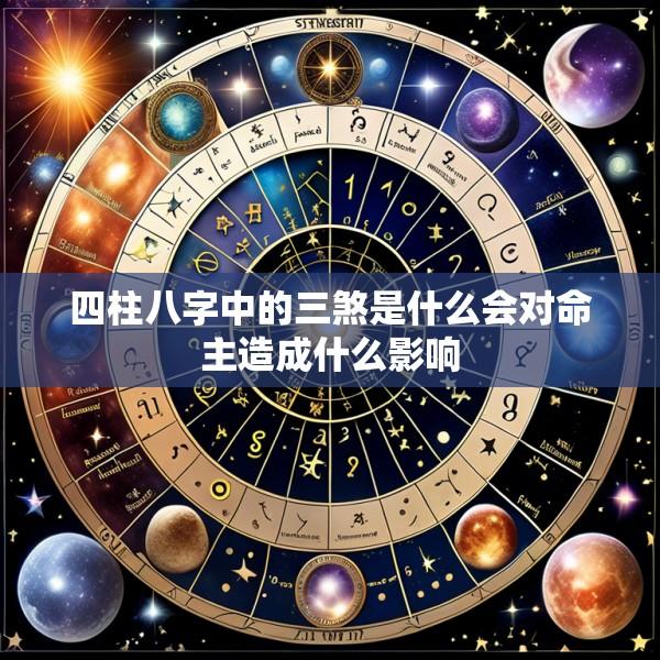 四柱八字中的三煞是什么会对命主造成什么影响