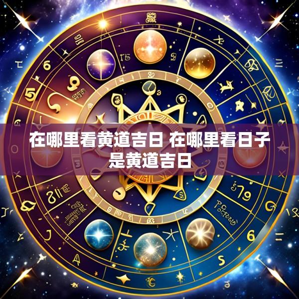 在哪里看黄道吉日 在哪里看日子是黄道吉日