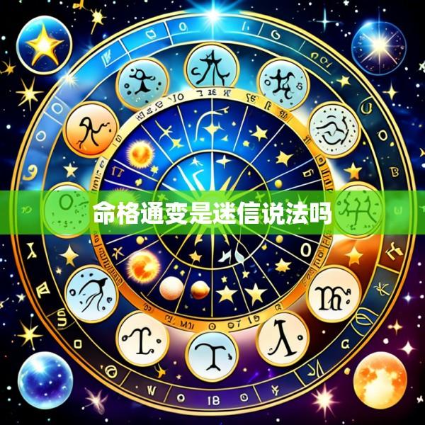 命格通变是迷信说法吗