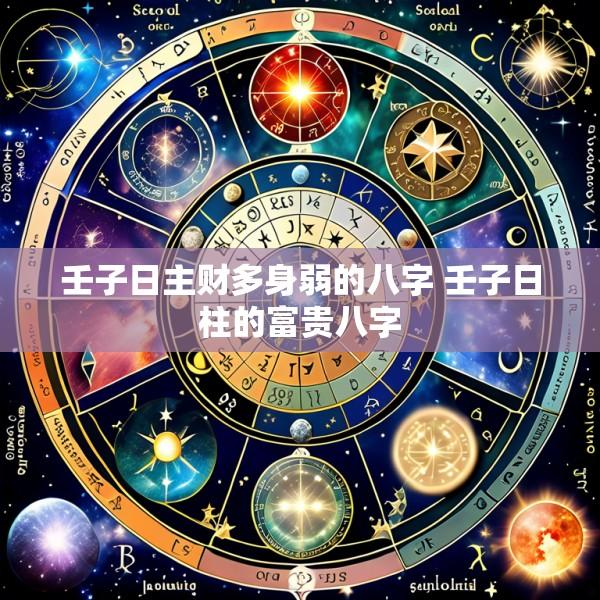 壬子日主财多身弱的八字 壬子日柱的富贵八字