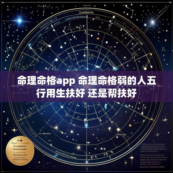 命理命格app 命理命格弱的人五行用生扶好 还是帮扶好