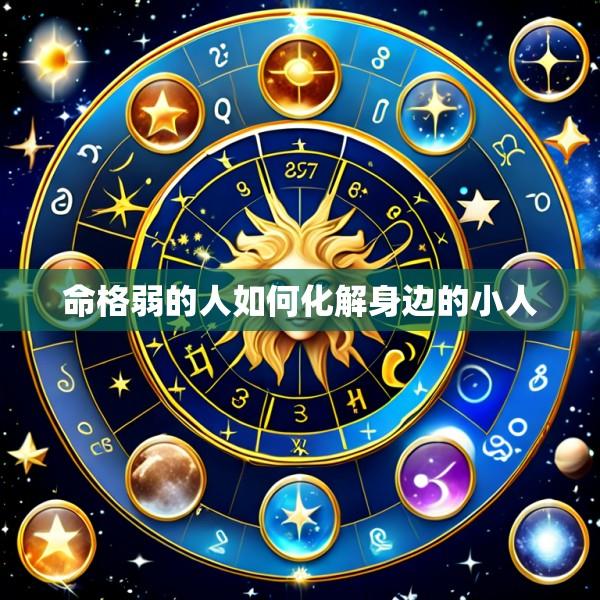 命格弱的人如何化解身边的小人