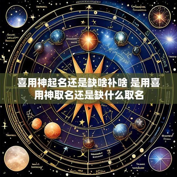 喜用神起名还是缺啥补啥 是用喜用神取名还是缺什么取名