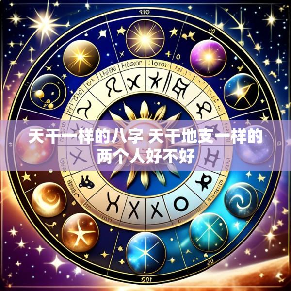 天干一样的八字 天干地支一样的两个人好不好