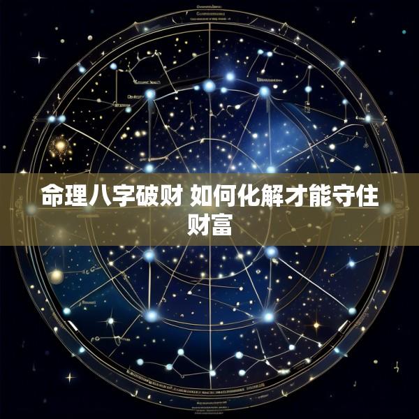 命理八字破财 如何化解才能守住财富