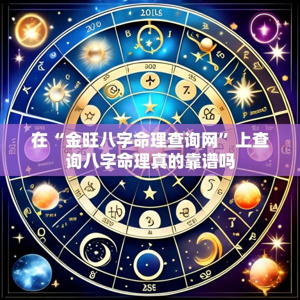 在“金旺八字命理查询网”上查询八字命理真的靠谱吗