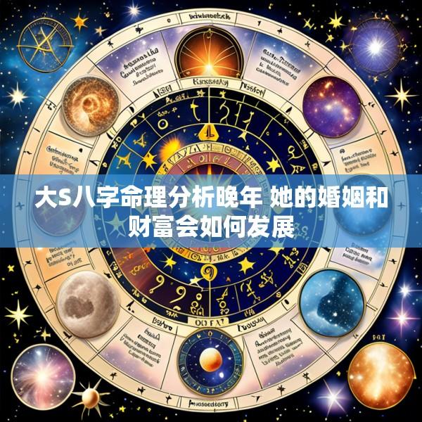大S八字命理分析晚年 她的婚姻和财富会如何发展
