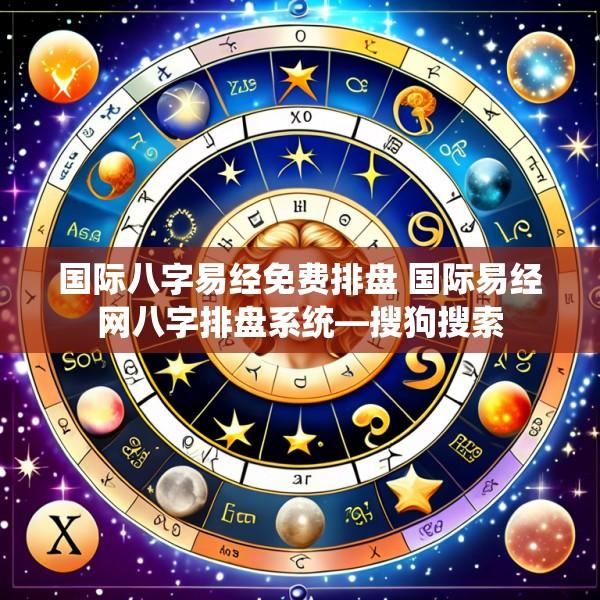 国际八字易经免费排盘 国际易经网八字排盘系统—搜狗搜索